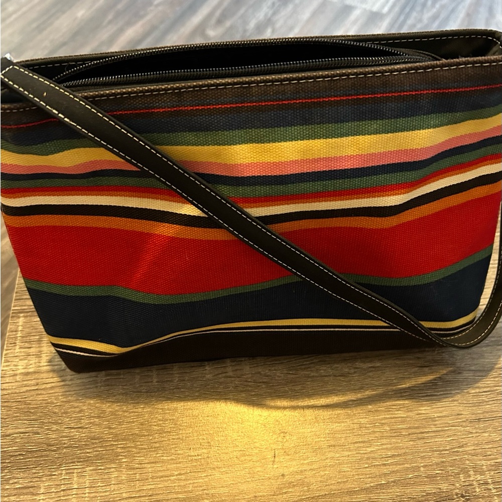 Multicolor striped purse - like new
